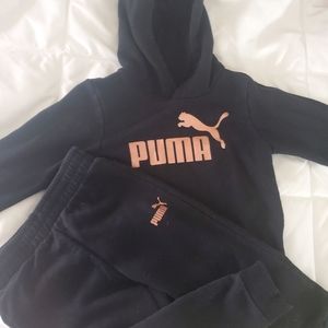Puma hoodie and sweatpants set toddler